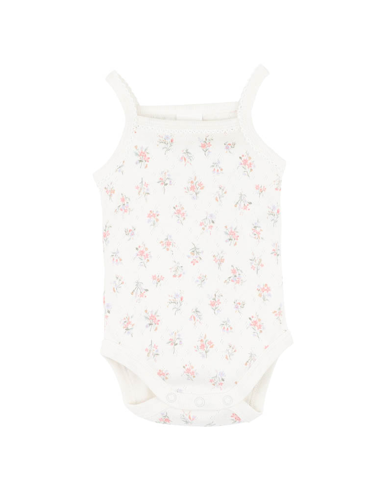 Minihaha Anya Disty Print Organic Singlet Bodysuit