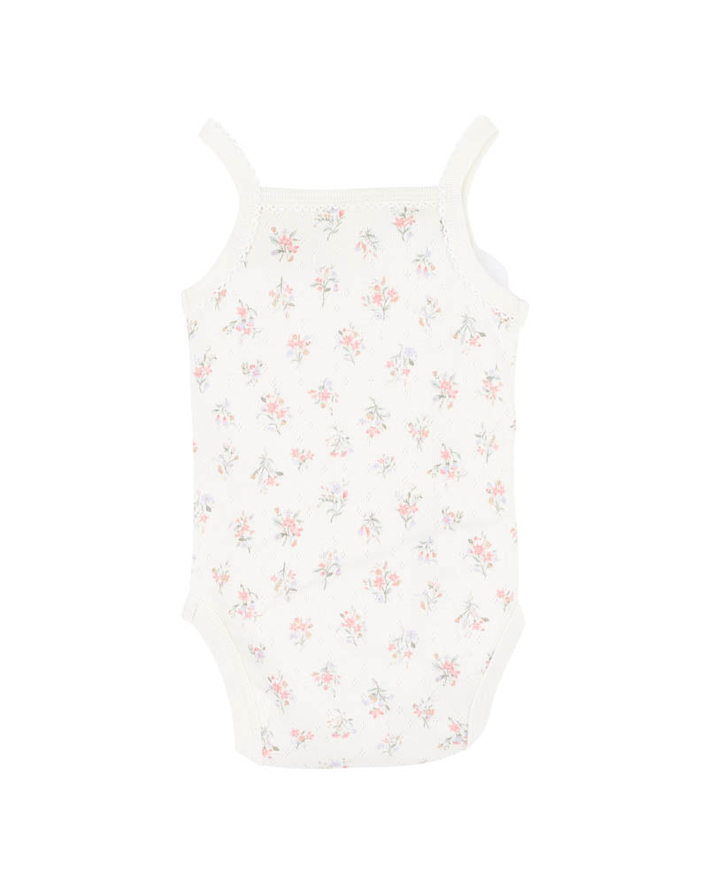 Minihaha Anya Disty Print Organic Singlet Bodysuit