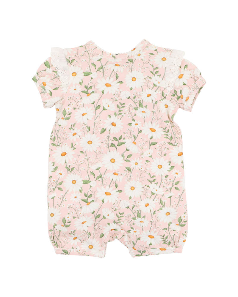 Minihaha Tess Print Short Sleeve Zipsuit