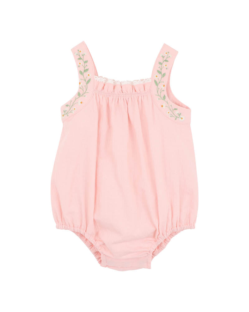 Minihaha Tess Embroderie Strap Bodysuit Pale Pink