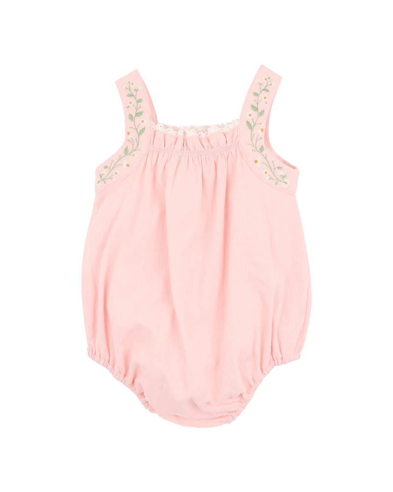 Minihaha Tess Embroderie Strap Bodysuit Pale Pink