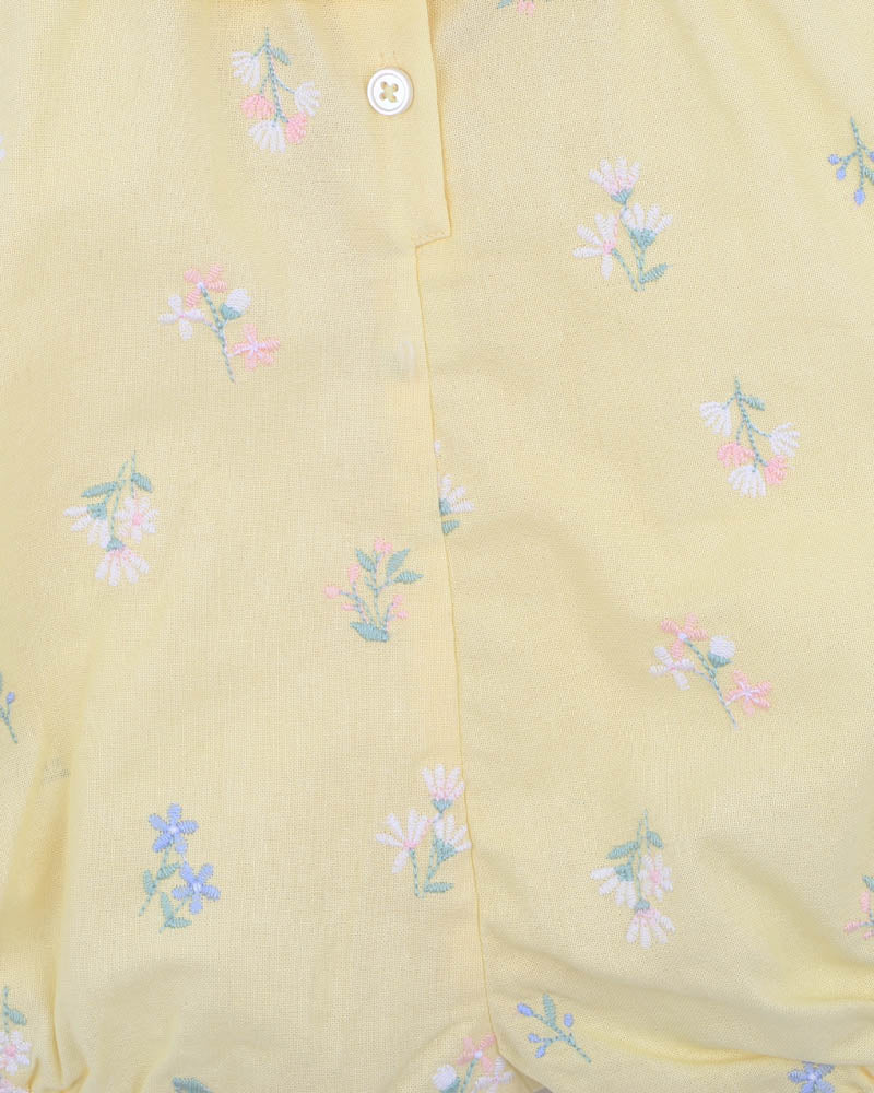 Minihaha Bonnie Embroidered Romper