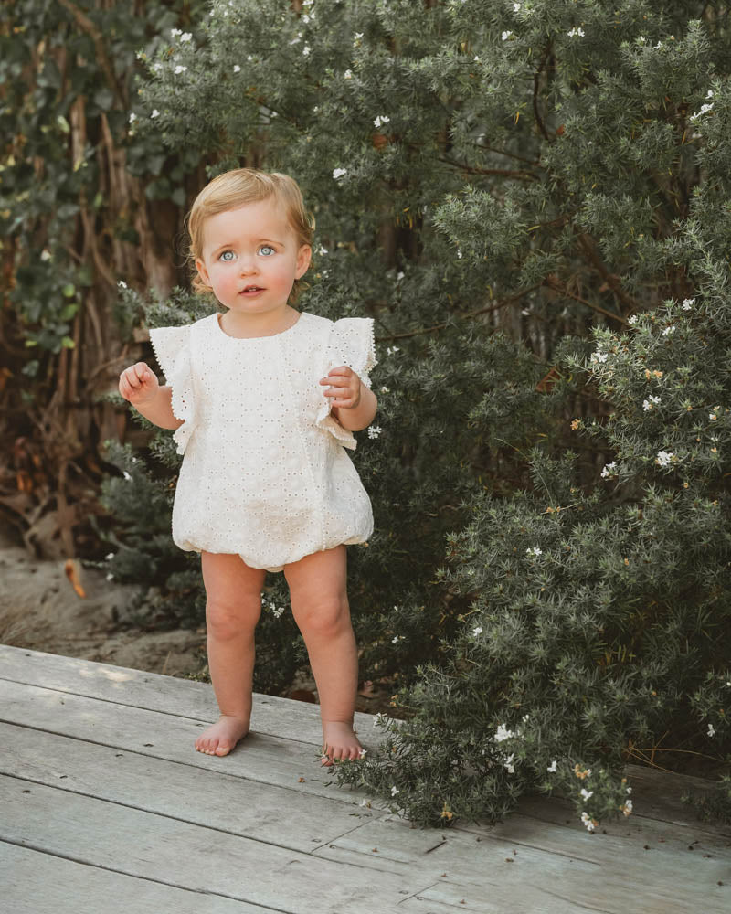 Minihaha Broderie Occasion Bodysuit Cloud