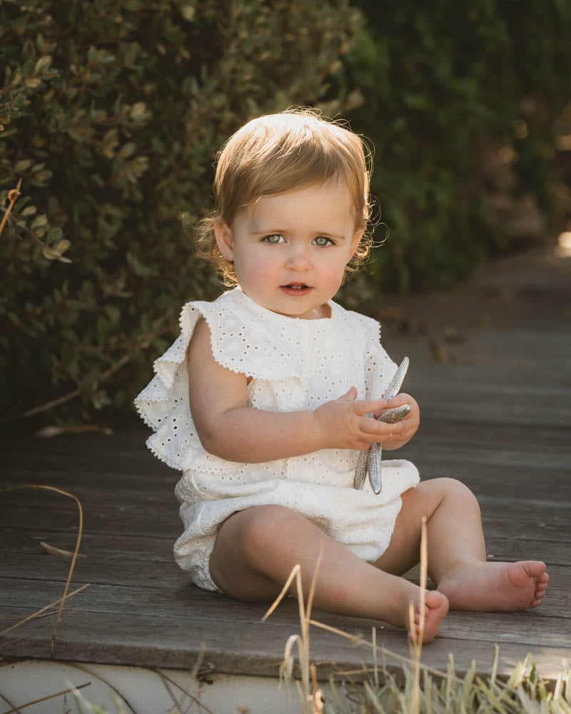 Minihaha Broderie Occasion Bodysuit Cloud