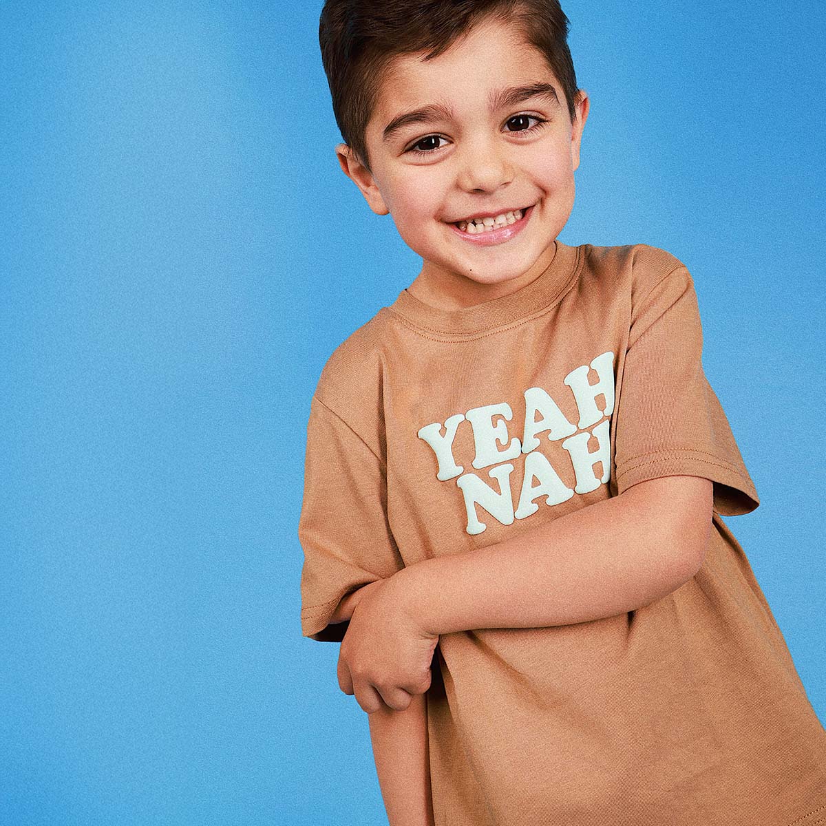 Skwosh Yeah Nah Tee Mocha