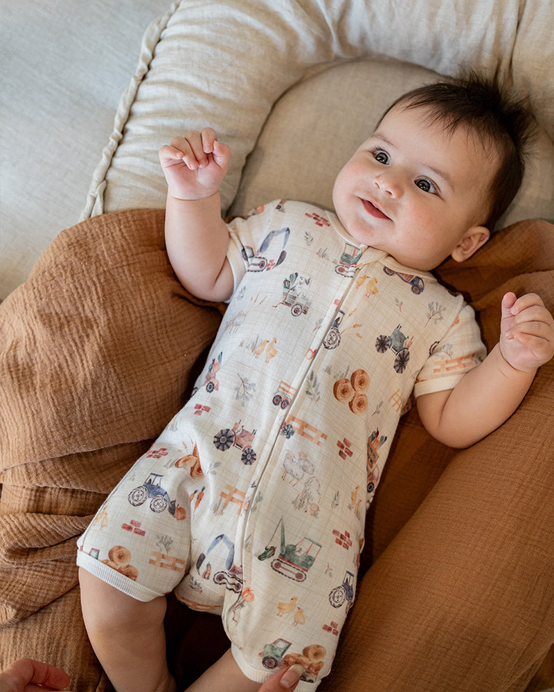 Minihaha Clayton Short Sleeve Zipsuit