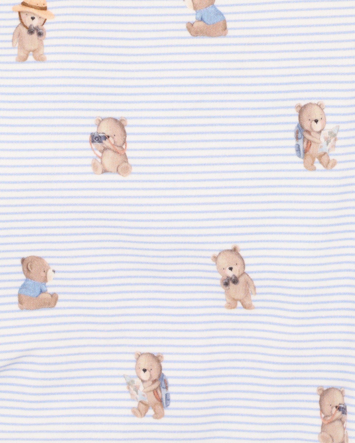 Minihaha Brady Stripe Organic Button Up Bodysuit