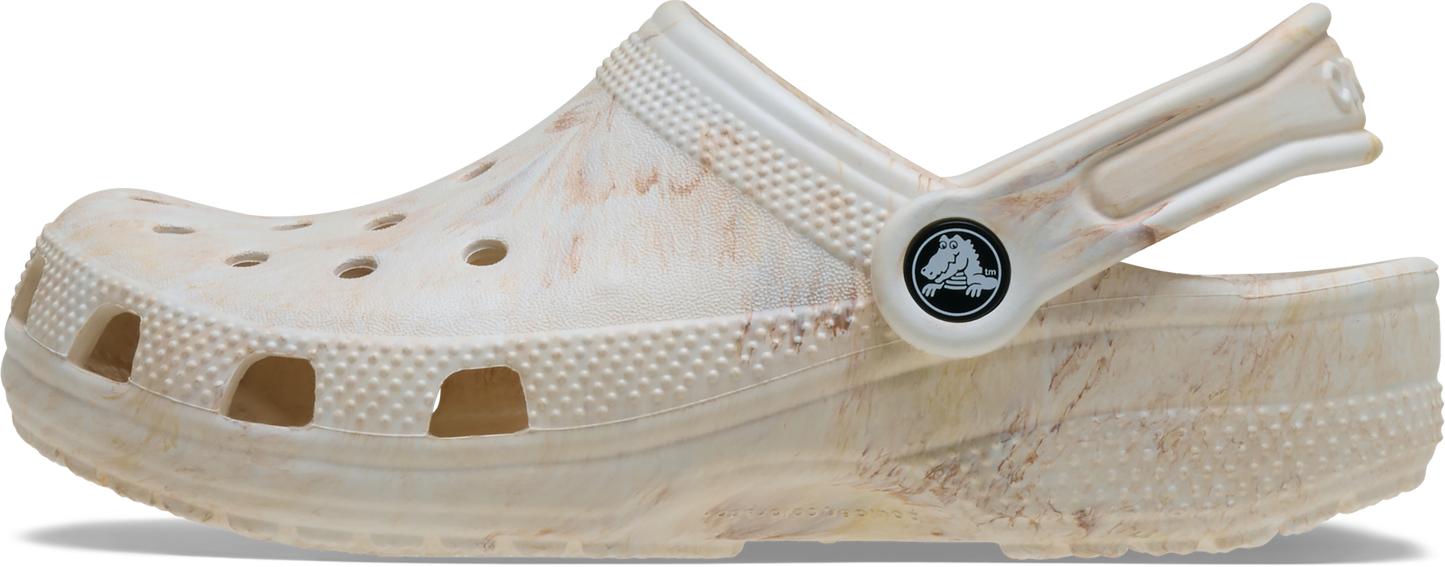 Crocs Classic Watercolour Marbled Clog Kids/Youth Bone Swirl