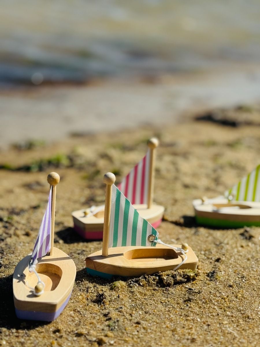 Wooden Toy Sail Boat