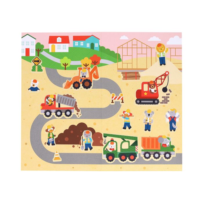 Le Petit Collage Mini Sticker Set Little Builders