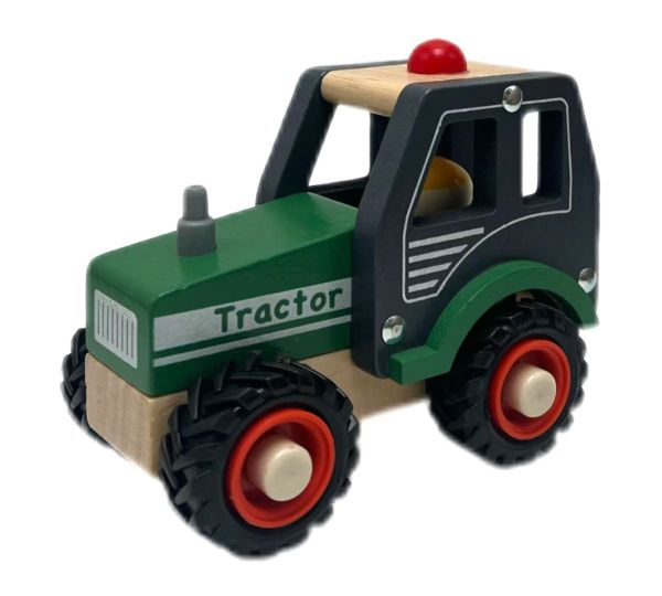 Wooden Green Tractor
