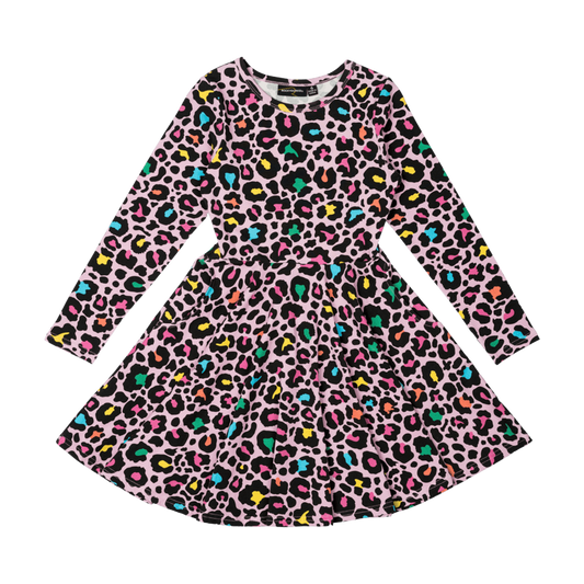 Rock Your Kid Blondie Long Sleeve Waisted Dress