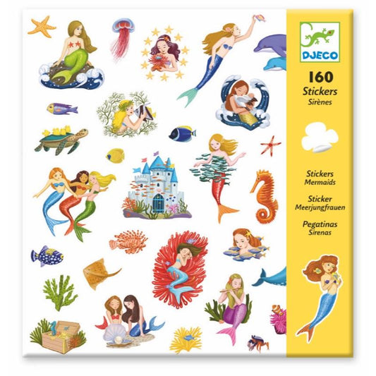 160 Stickers Mermaids