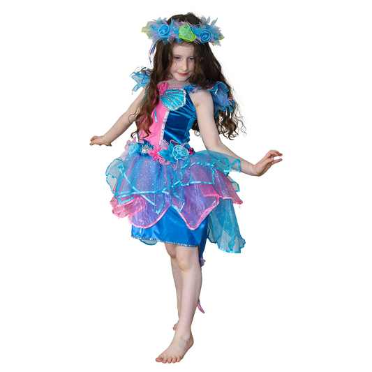 Bloom Mermaid Dress Turquoise