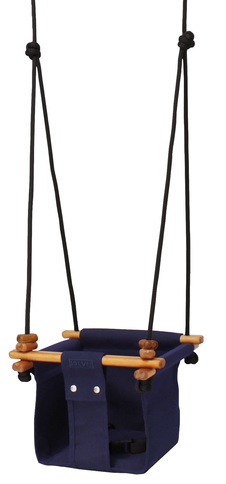 Solvej Baby and Toddler Canvas Swing Midnight Blue