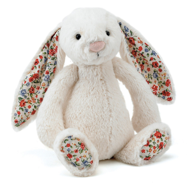 Jellycat Blossom Bashful Bunny Cream Medium Little Trooper Limited