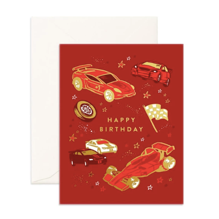 Happy Birthday Cars Greeting Card