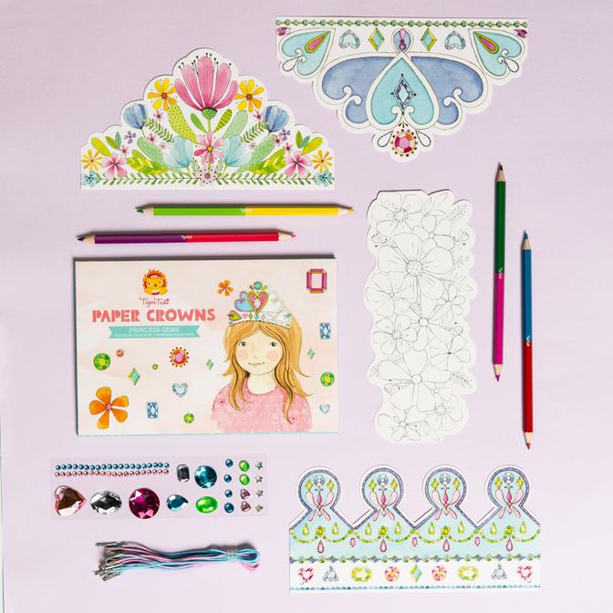 Tiger Tribe Paper Crowns Princess Gems
