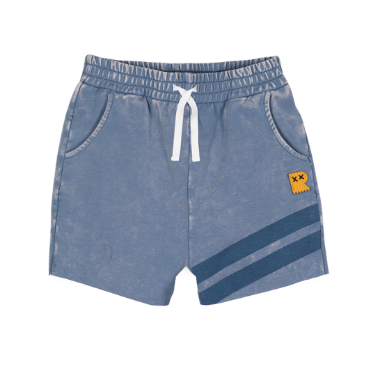 Rock Your Kid Blue Wash Stripe Shorts