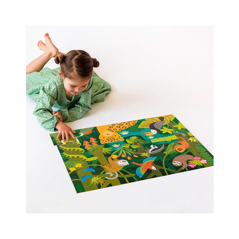 Le Petit Collage Wild Rainforest Floor Puzzle