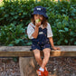 Goldie + Ace Mini Strawberry Embroidered Burton Overalls