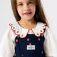 Goldie + Ace Mini Strawberry Embroidered Burton Overalls