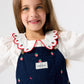 Goldie + Ace Mini Strawberry Embroidered Burton Overalls