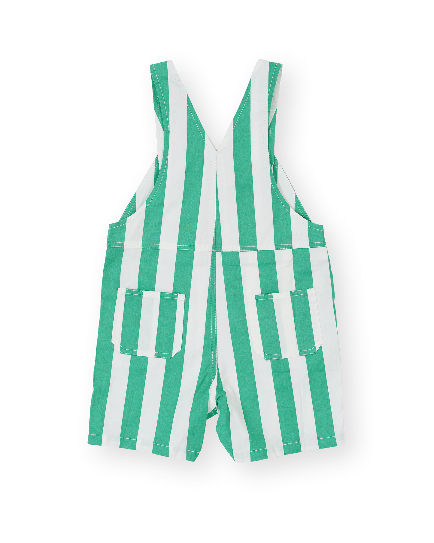Goldie + Ace Happy Stripe Button Burton Overalls