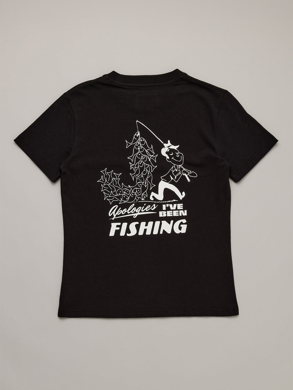 Just Another Fisherman Mini Apologies Short Sleeve Tee Black