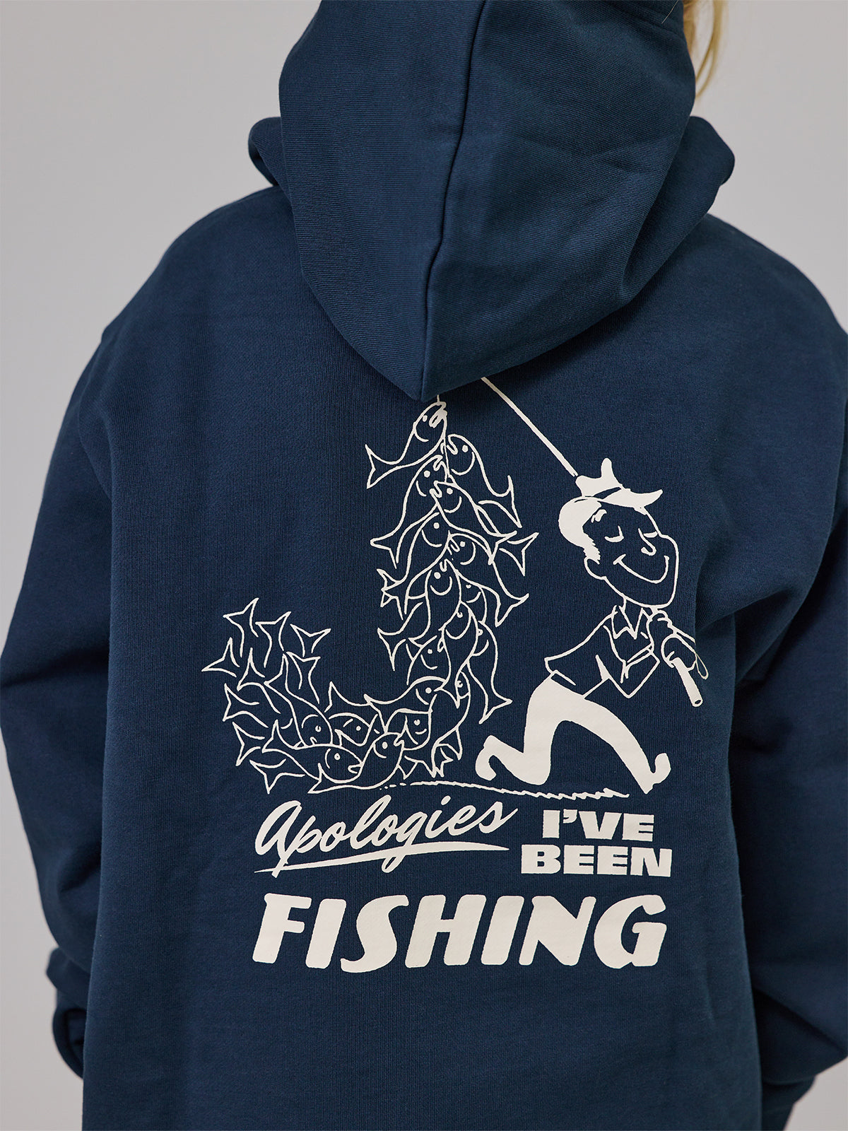 Just Another Fisherman Mini Apologies Hood Navy
