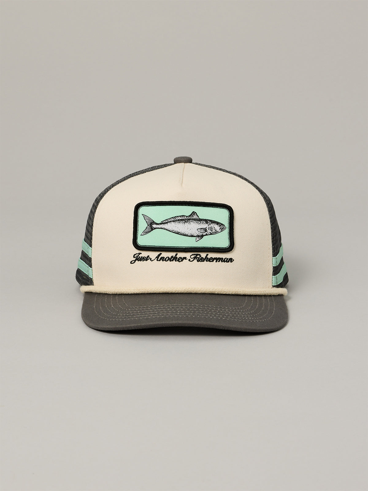 Just Another Fisherman Mini Kahawai Lorry Cap Cream | Charcoal