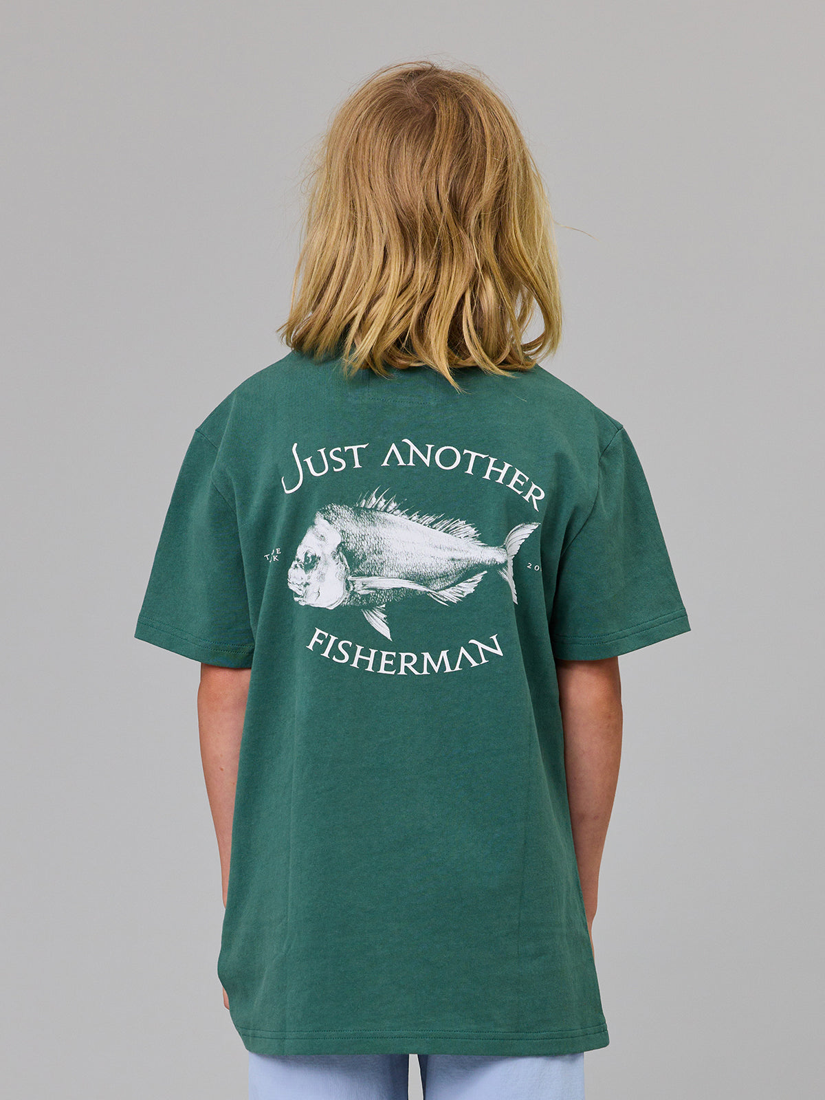 Just Another Fisherman Mini Snapper Short Sleeve Tee Dusk Pine