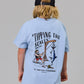 Just Another Fisherman Mini Tipping The Scales Short Sleeve Tee Washed Blue