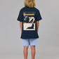Just Another Fisherman Mini Salty Anglers Short Sleeve Tee Navy