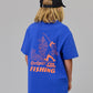 Just Another Fisherman Mini Apologies Short Sleeve Tee Cobalt