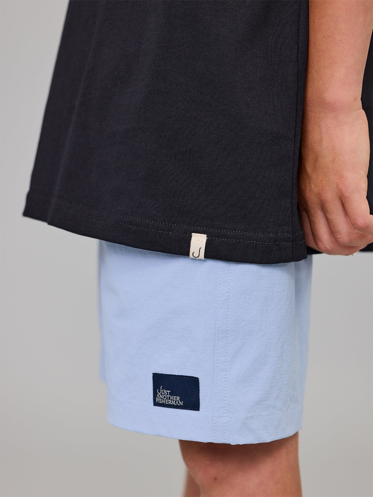 Just Another Fisherman Mini Crewman Shorts Light Blue