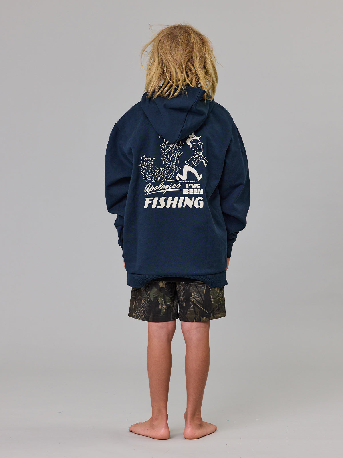 Just Another Fisherman Mini Apologies Hood Navy