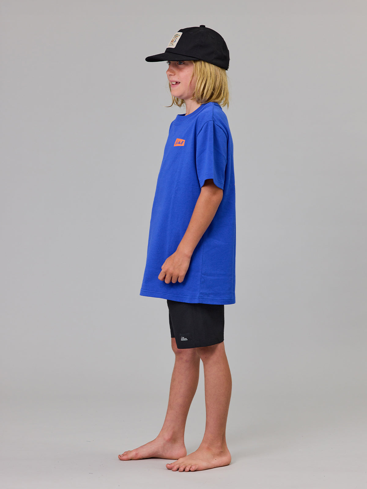 Just Another Fisherman Mini Apologies Short Sleeve Tee Cobalt