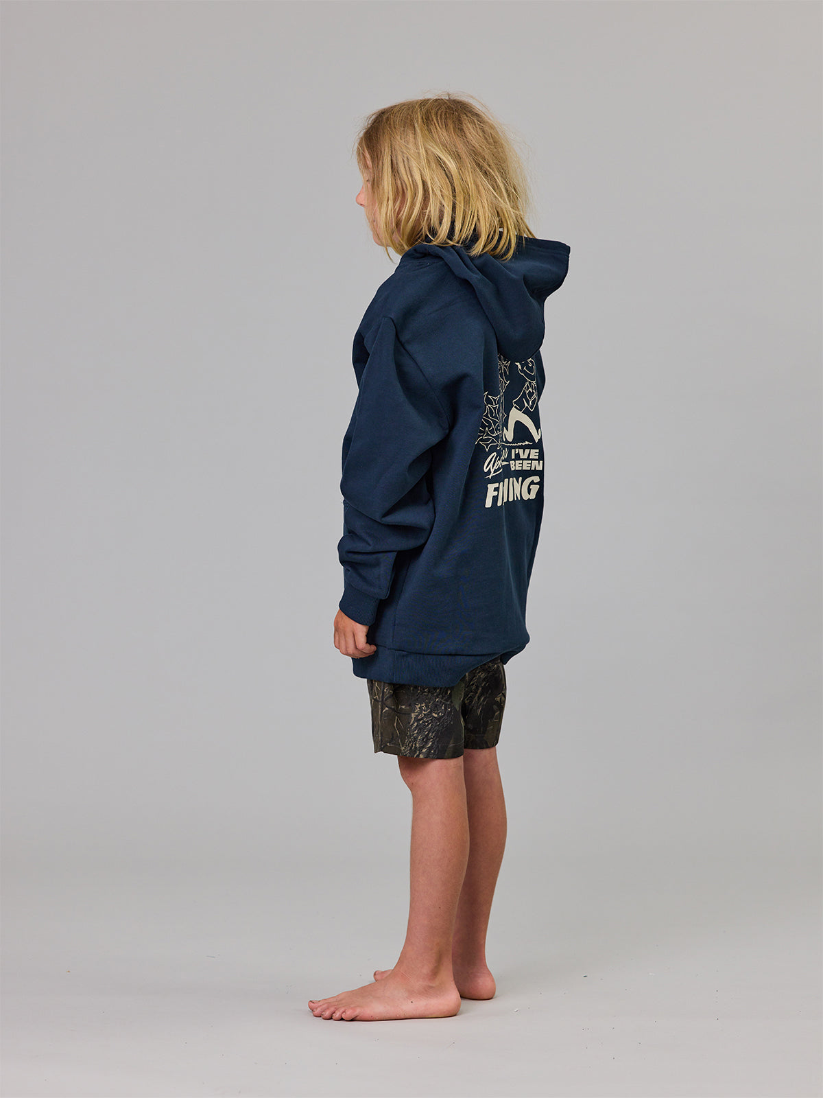 Just Another Fisherman Mini Apologies Hood Navy