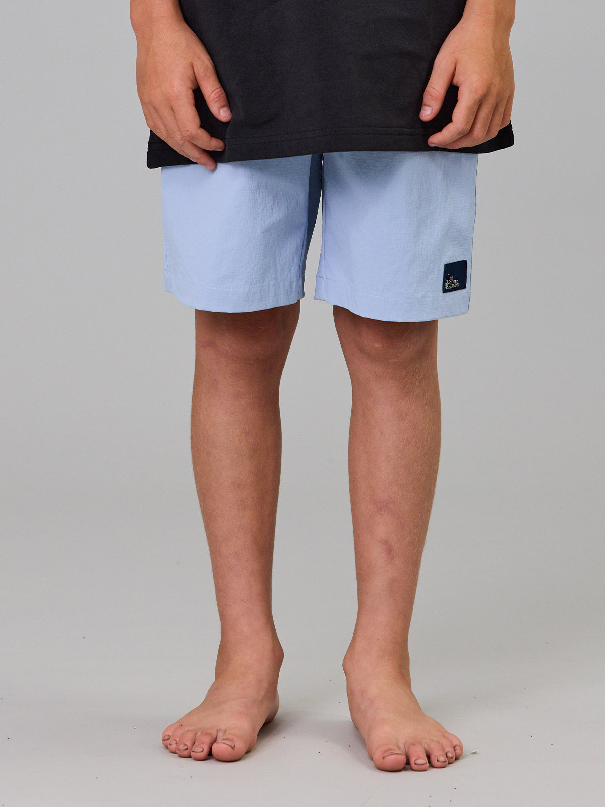 Just Another Fisherman Mini Crewman Shorts Light Blue