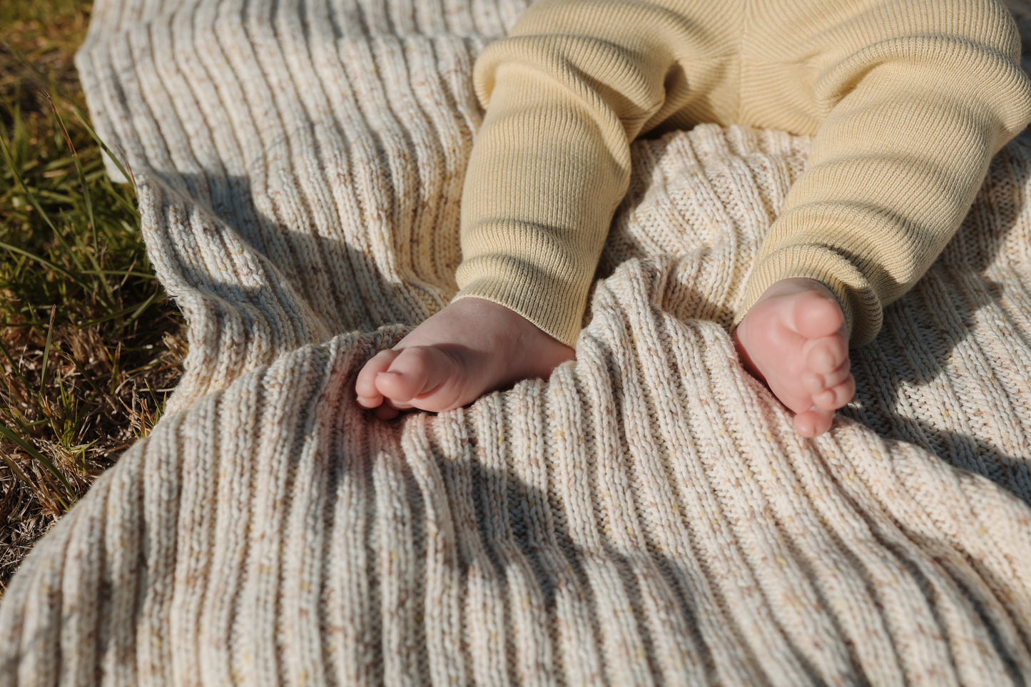 Grown Funfetti Ribbed Baby Blanket Splice
