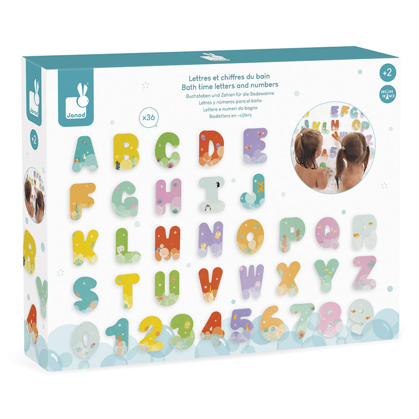 Janod Bath Time Letters and Numbers