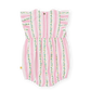 Goldie + Ace Antique Stripe Strawberry Lani Romper