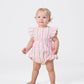 Goldie + Ace Antique Stripe Strawberry Lani Romper