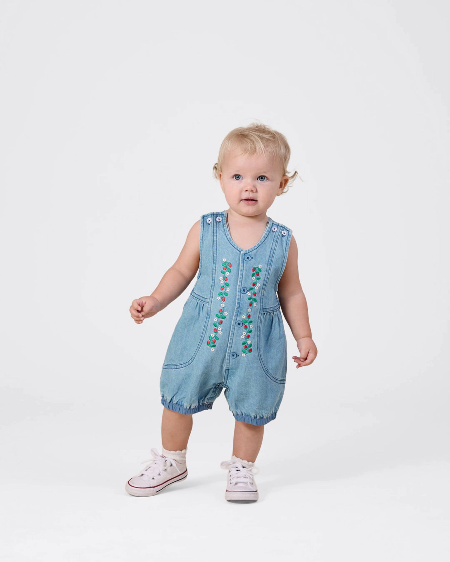 Goldie + Ace Wild Strawberry Nina Romper