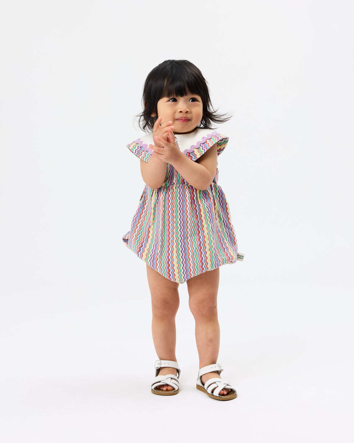 Goldie + Ace Ric Rac Ava Collared Romper