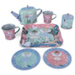 Floss & Rock 9 Piece Tin Tea Set | Enchanted