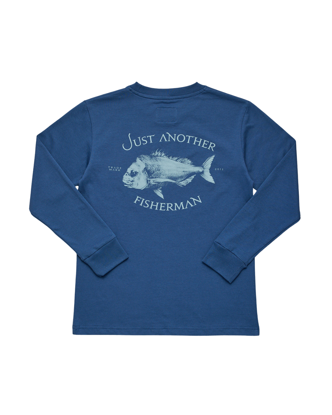 Just Another Fisherman Mini Snapper Long Sleeve Tee Military Blue