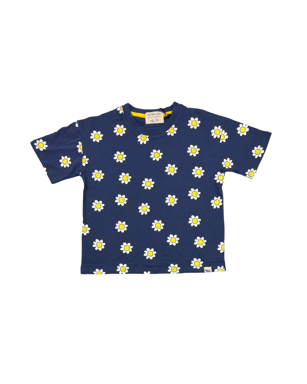 The Girl Club Navy Daisy Tee