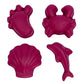 Scrunch Moulds Cherry Red